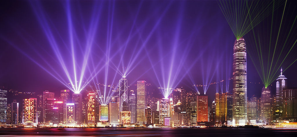 ENELTEC LED-Lichtshow in Hong Kong