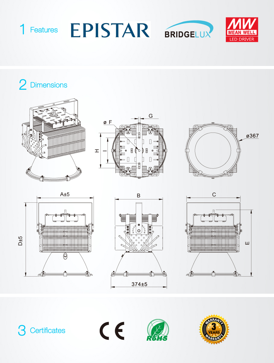 Integrierte LED High Bay-Leuchten