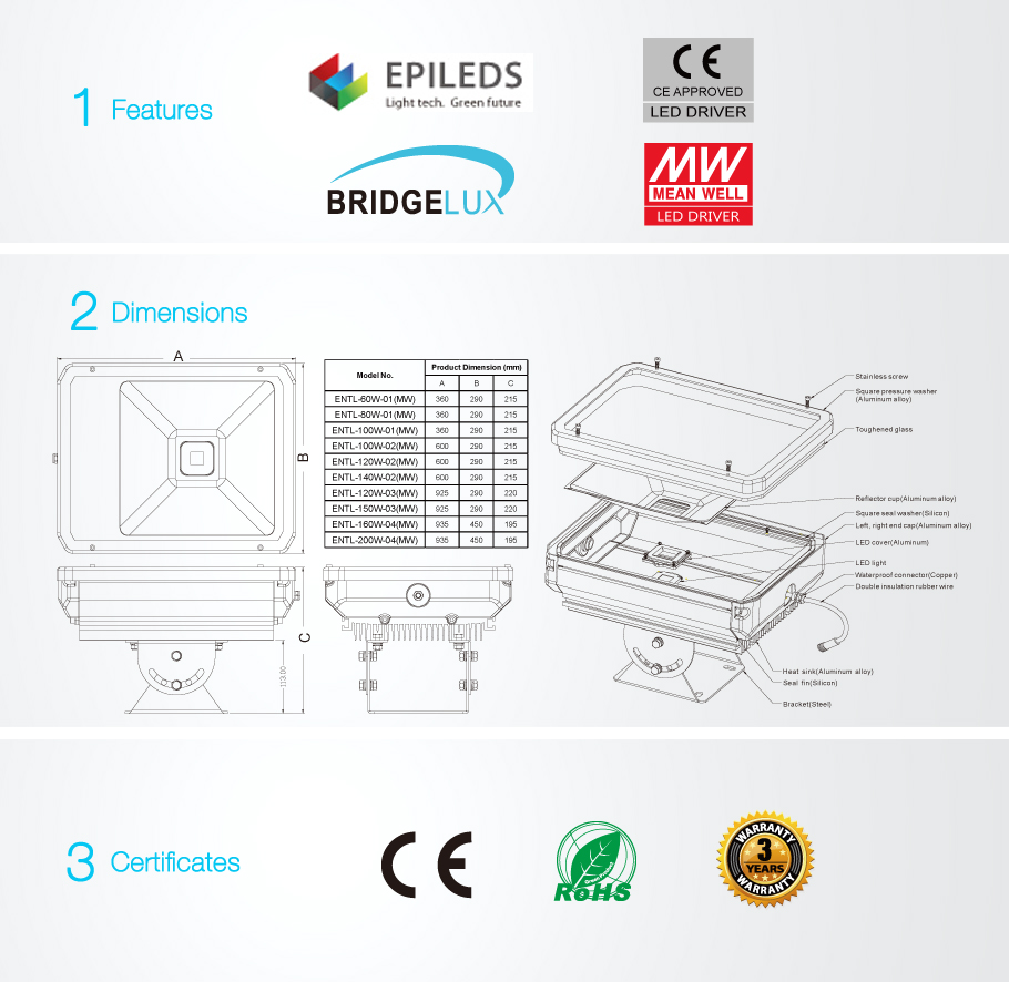 COB LED-Lichter Tunnel